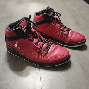Men's Jordans Red and Black Shoes Size 11